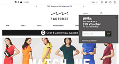 Desktop Screenshot of factorie.com.au